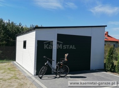 Nowoczesne garaze blaszane drewnopodobne oraz akrylowe garaż blaszany-1