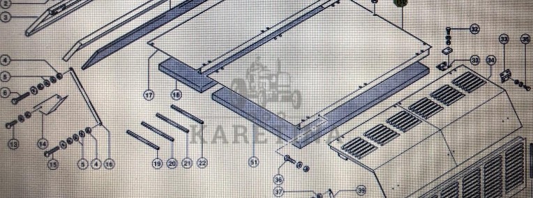 Drabinka Claas Mega 370-340 Nr 1 na rys katalogowym Nr katalogowy 000 646 588 4-1