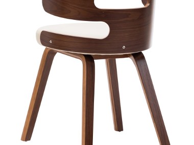 vidaXL Krzesła do jadalni, 6 szt., kremowe, gięte drewno i ekoskóra278849-1
