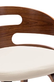 vidaXL Krzesła do jadalni, 6 szt., kremowe, gięte drewno i ekoskóra278849-2