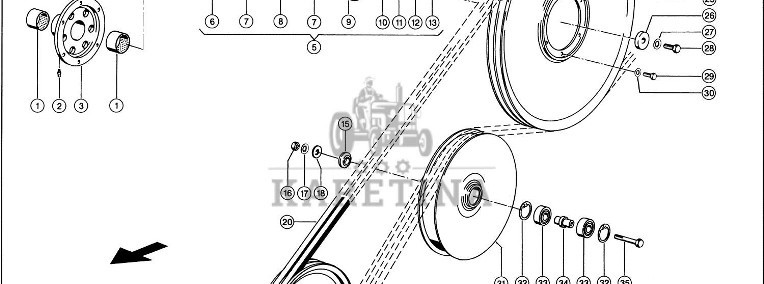 Claas Lexion 560 PIASTA SPRZĘGŁA 0006673032 (Napęd przyrządu źniwnego)-1