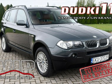 BMW X3 I (E83) 2,5benz DUDKI11 Skóry,Klimatronic 2 str.4x4.Navi.Parktronic,Hak.OKAZ-1