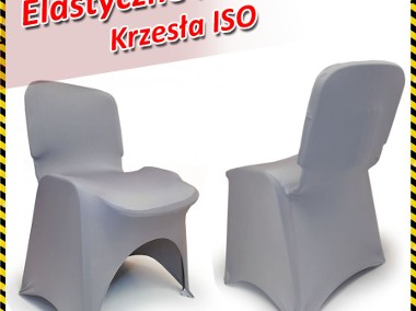 Elastyczne pokrowce na krzesła ISO - Szare - NOWE-1