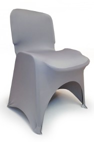 Elastyczne pokrowce na krzesła ISO - Szare - NOWE-3