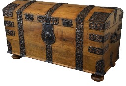 Skrzynia barokowa XVIII wiek okuta antyk zabytkowa kufer