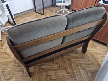 Elegancka dębowa sofa 2 siedziskowa Retro-2