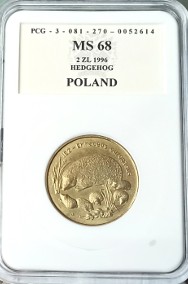 2 zł 1996 r. Jeż-2