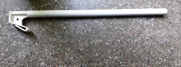 Niewielki – 36 cm - maszt flagowy z białego plastiku, z zaczepem do mocowania-1