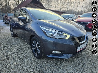 Nissan Micra IV 1.0 101 koni.Nawigacja.Grzane Fotele.Piekna Micra 2019 rok.-1