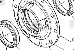 John Deere 6230 6630 Piasta Przedniego Napędu L166396