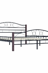 vidaXL Rama łóżka, czarna, metalowa, 160 x 200 cm 285294-2