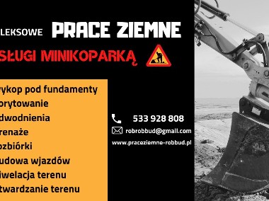 Usługi Minikoparką, Kompleksowe prace ziemne, Powiat Miński-1