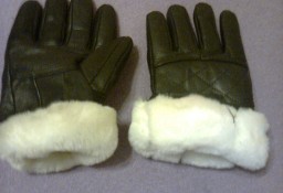 rękawiczki; rękawice; czarne;  grube ocieplenie z włóczki;  dł ok 25 cm; 