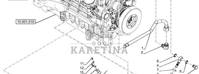 New Holland T6090 T6070 Rurka 47515780-1