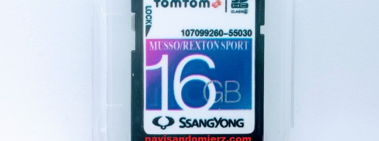 Karta SD z mapą Europy 1110 TomTom dla SsangYong Rexton Sport/Musso-1