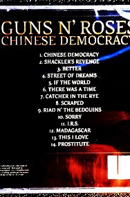 Polecam Znakomity Album CD GUNS N ROSES Album- Chinese Democracy CD-2