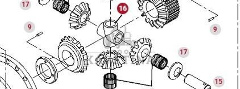 Fendt 924 927 930 933 936 Vario Valtra Mechanizm Różnicowy G001990200930 934152010100 934152010090-1
