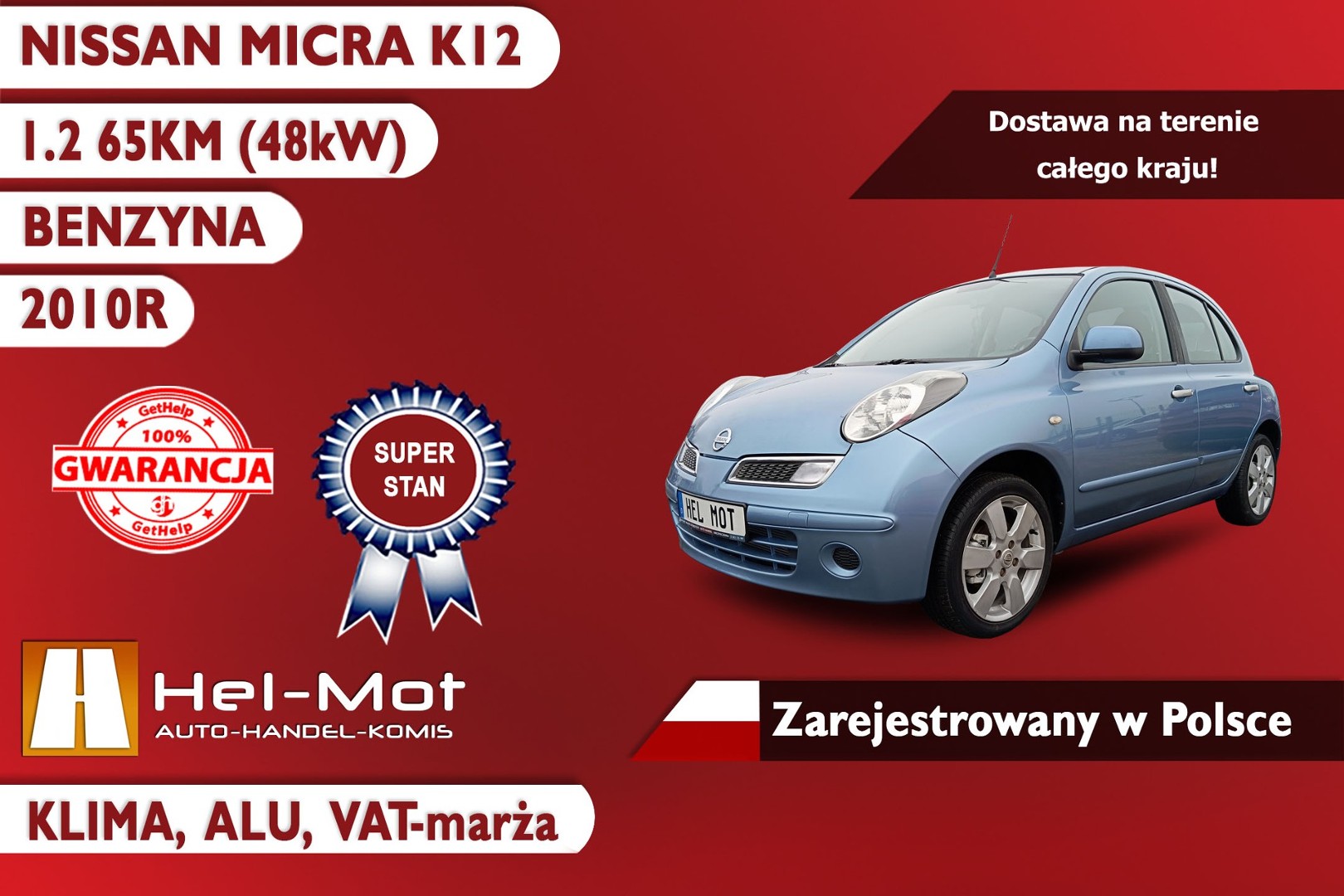 Nissan Micra III K12, Klima, Zarejestrowana w Polsce!