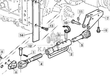 John Deere 6430 Premium Wieszak Ramię Jarzmo Łącznik AL201044 AL201045 L175355 L155798-1