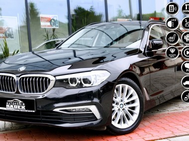 BMW SERIA 5 Salon PL|Bezwyp|FV23%| xDrive|LUXURYLINE|Skóry|Navi|Kamera|2xPark|-1
