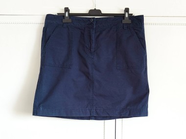 Granatowa spódnica TH Tommy Hilfiger L 40 bawełna mini spódniczka sportowa-1