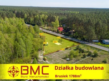 Działka budowlana pod lasem Brusiek 1788m2 Śląsk-1
