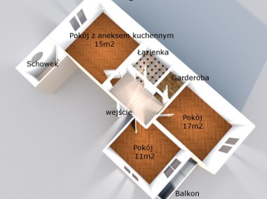Mieszkanie 3-pokoje 55m2+BALKON+PARKING ul.Zdunów-1
