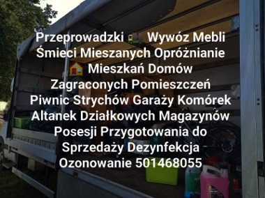 Wywóz  Mebli Śmieci Mieszanych z Mieszkań Domów Piwnic Przeprowadzki-1