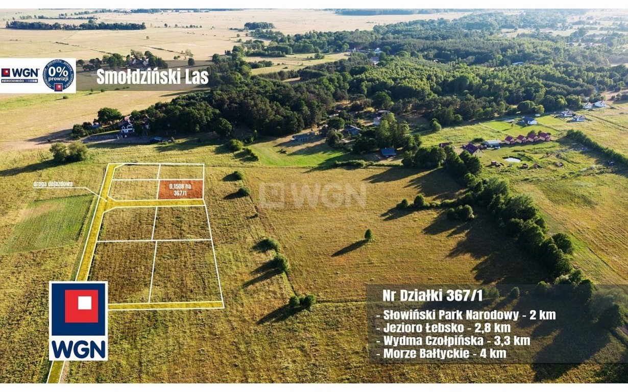 Działka na sprzedaż, 1508 m², Smołdzino Smołdzino - Widok 2