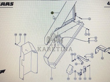 00 0784 289 2/00 0784 283 2/Claas osłona/Claas Lexion 580 750-740 630-620 500 770-1