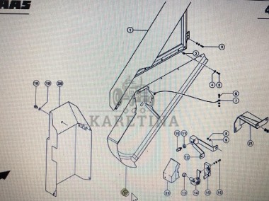00 0784 289 2/00 0784 283 2/Claas osłona/Claas Lexion 580 750-740 630-620 500 770-2