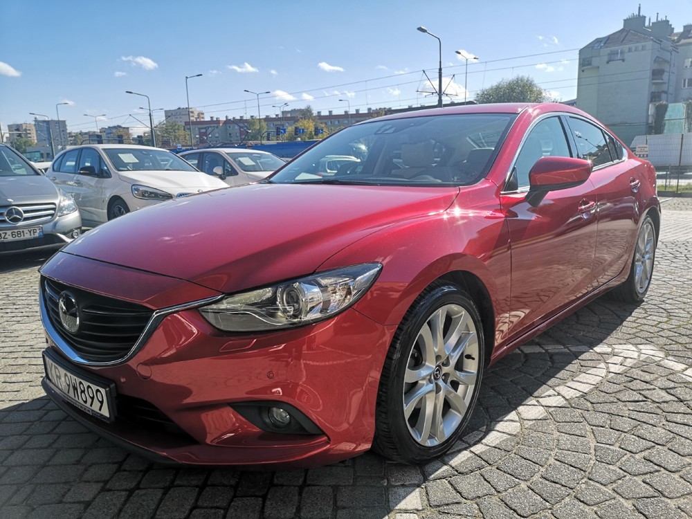 Mazda 6 III 2.5 Skyactive Automat Salon PL I Wł. Serwis Skóra Bose 2xAlu