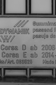 Opel Corsa D 2006-2014 Dywaniki gumowe wycieraczki do samochodu MAX-DYWANIK 803525-2