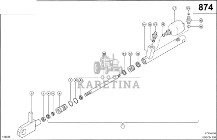 Claas Lexion 600 HYDR.SIŁOWNIK 0000406940 (Siłownik hydrauliczny, pokrywa pokosu)