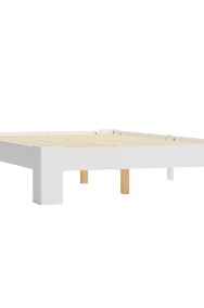 vidaXL Rama łóżka, biała, lite drewno sosnowe, 140 x 200 cm 283295-2