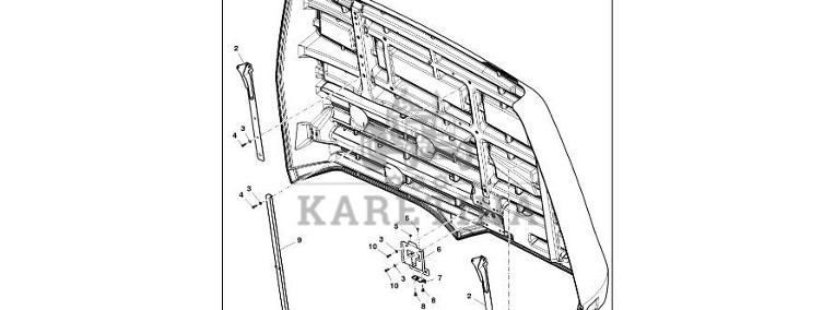 John Deere 960 - Drzwi DC214495 (Rama, pokrywy, róźne)-1