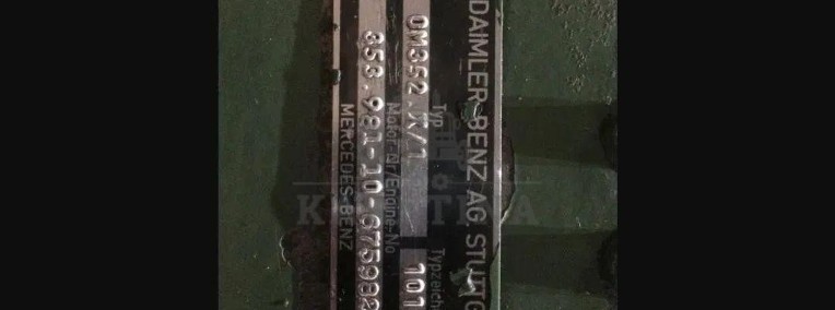 Dominator 85 85H 86 96 76H - Silnik Mercedes OM 352-1