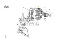 Fendt 828 Vario - alternator lewy F404900010040