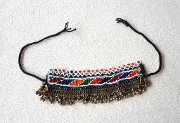 Naszyjnik choker koraliki dzwonki boho bohemian etno orient kolia biżuteria