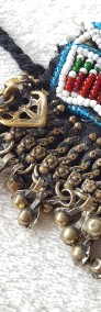 Naszyjnik choker koraliki dzwonki boho bohemian etno orient kolia biżuteria-4