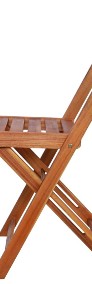 vidaXL Krzesła bistro, ogrodowe, 2 szt., lite drewno akacjowe 44012-4