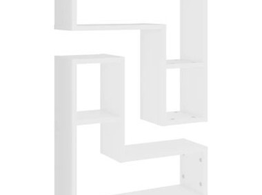 vidaXL Półki ścienne, 2 szt., białe, 50x15x50 cmSKU:807214-1