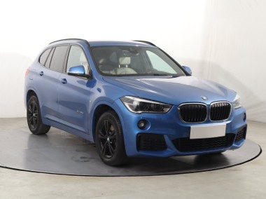 BMW X1 F48 , Salon Polska, Serwis ASO, 190 KM, Automat, Skóra, Navi,-1