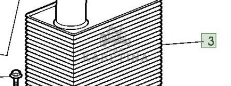 John Deere 6068HLA73 6820 6920 6920S Chłodnica Końcowa CZĘŚCI AL156587-1