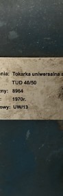 Syndyk sprzeda tokarkę TUD 40/50, rok prod. 1970 (1.135)-3
