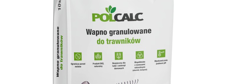 Wapno granulowane do trawników marki POLCALC-1