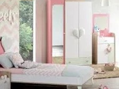 Łóżko szafa biurko meble dziecięce ZESTAW SWEETHEART "120" -1
