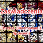 Od ręki - Zaświadczenie dla chrzestnych Bierzmowanie Spowiedź 