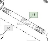John Deere 8110 8210 8310 8410 Wał CZĘŚCI R132248