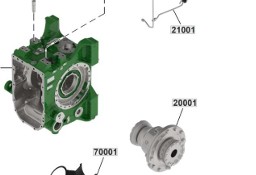 John Deere 6230 6250 - dyferencjał tylny mechanizm róźnicowy dyfer